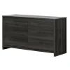 6-Drawer Double Dresser - Tao Gray Oak