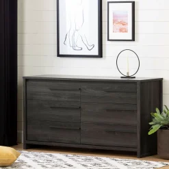 6-Drawer Double Dresser - Tao Gray Oak
