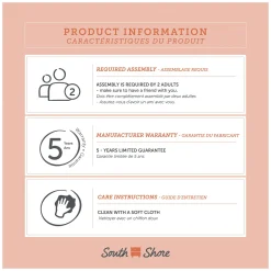 6-Drawer Double Dresser - Tassio Gray Oak