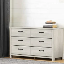 6-Drawer Double Dresser - Ulysses Winter Oak