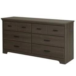 6-Drawer Double Dresser - Versa Gray Maple