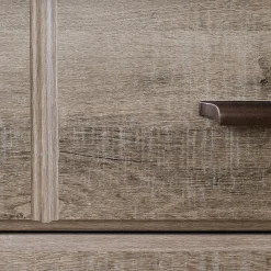 8-Drawer Double Dresser - Versa Weathered Oak