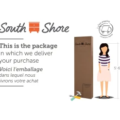 3-Drawer Dresser with Baskets - Balka Pure White