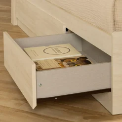 3-Drawer Mates Bed - August Bleached Oak