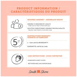 1-Drawer Nightstand - August Bleached Oak