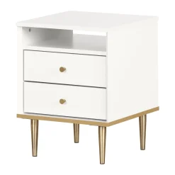 2-Drawer Nightstand - Dylane Pure White