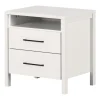 2-Drawer Nightstand - Gravity Pure White