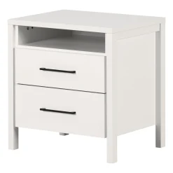 2-Drawer Nightstand - Gravity Pure White