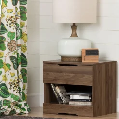 1-Drawer Nightstand - Holland Natural Walnut