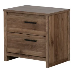 2-Drawer Nightstand - Tao Natural Walnut