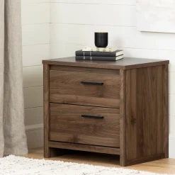 2-Drawer Nightstand - Tao Natural Walnut