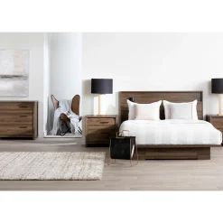 2-Drawer Nightstand - Tao Natural Walnut