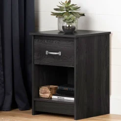 1-Drawer Nightstand - Tassio Gray Oak