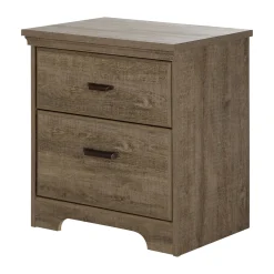2-Drawer Nightstand - Versa Weathered Oak