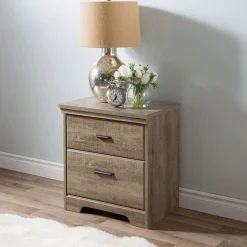 2-Drawer Nightstand - Versa Weathered Oak