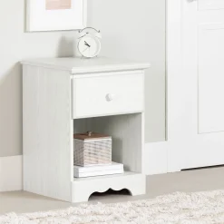1-Drawer Nightstand Summer Breeze - White Pine
