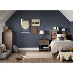 1-Drawer Nightstand Ulysses - Fall Oak