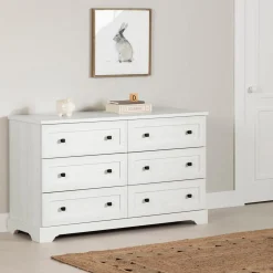 6-Drawers Dresser - Hazen White Pine