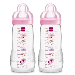 Easy Active Baby Bottle 4m+ 11oz - Pink