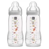 Easy Active Bottle 4m+ 11oz 2-Pack - Grey