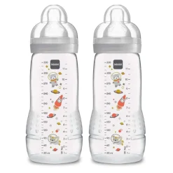 Easy Active Bottle 4m+ 11oz 2-Pack - Grey