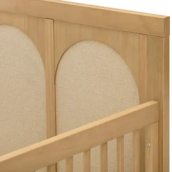 Eloise 4-in-1 Convertible Crib - Honey & Performance Sand Eco-Weave