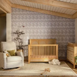 Eloise 4-in-1 Convertible Crib - Honey & Performance Sand Eco-Weave