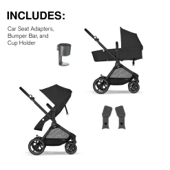 Eos Moon Black Stroller