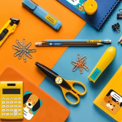 Essential Name Labels - Blue dogs