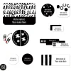 Essential Name Labels - Black patterns