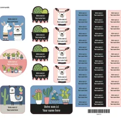 Essential Name Labels - Cactus