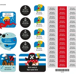 Essential Name Labels - Pirates