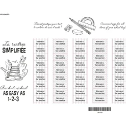 Essential Name Labels – School grey