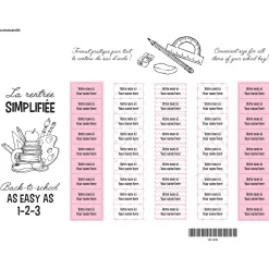 Essential Name Labels – School pink