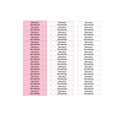Essential Name Labels – School pink