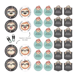 Essential Name Labels - Sloth