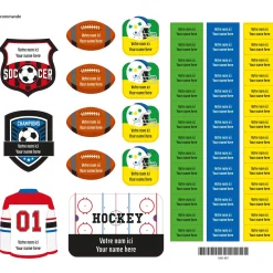 Essential Name Labels – Sports