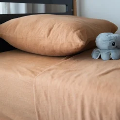 Flannel Double Sheet Set - Caramel