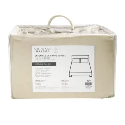 Flannel Double Sheet Set - Oatmeal