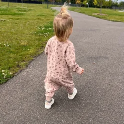 Fleece Jumpsuit 3-6m - Pink Forest Do-re-mi