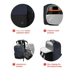 Flex Diaper Bag Backpack - Navy