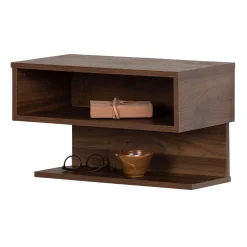 Floating Nightstand - Sazena Natural Walnut
