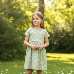 Floral Check Dress 2-8y