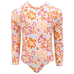 Flower Power Long Sleeves Swimsuit 2-14y