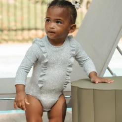 Flowers Long Sleeve UV Swimsuit 0-24m