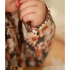 Flowers L/s Bib 0-36m