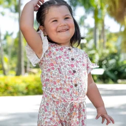 Flowers Pinnic Jumpsuit 2-8y