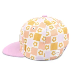 Flowers Plaid Snapback 6-24m