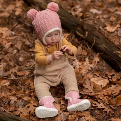 Flowers Stay-Put Booties 6-24m