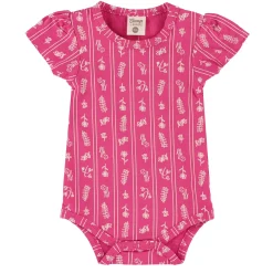 Flowers Stripe Bodysuit 3-24m